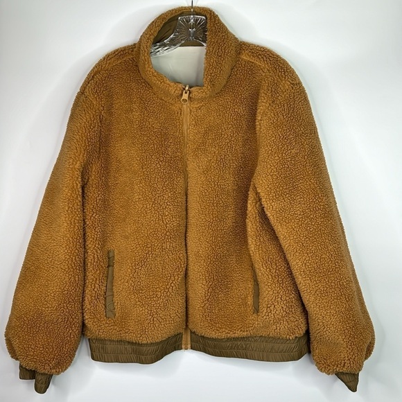 Zyia Active Reversible Camel Sierra Fleece Jacket XXL - Picture 7 of 10